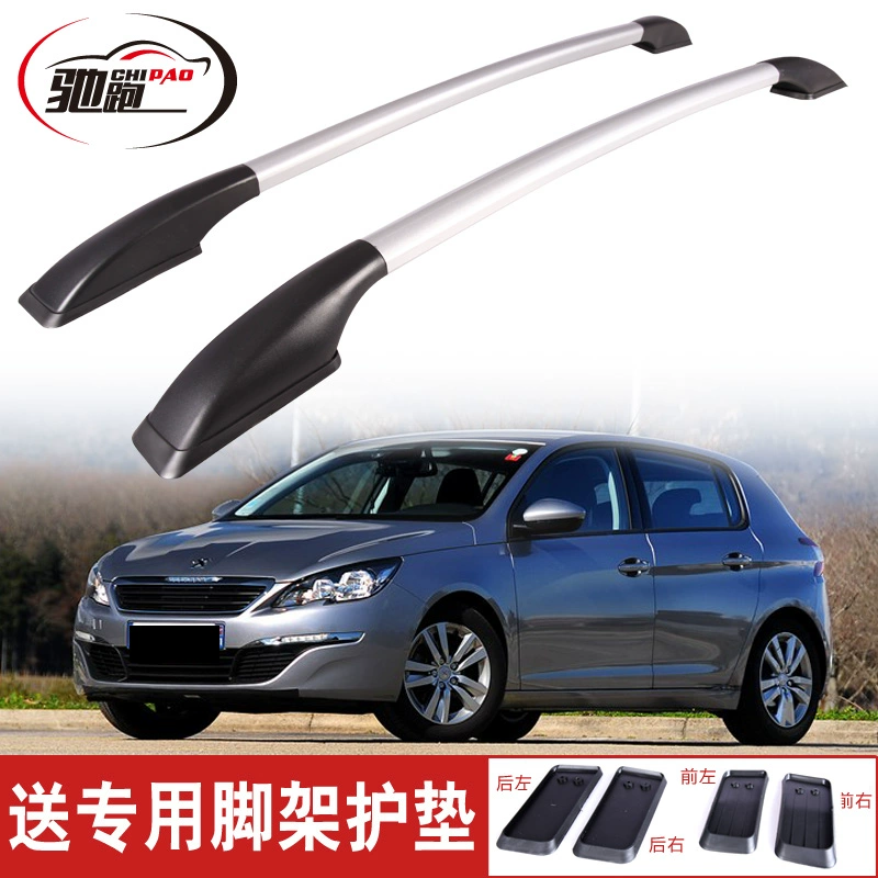 Phi nước đại Peugeot 308 hatchback giá để hành lý xe hợp kim nhôm đục lỗ miễn phí giá nóc sửa đổi phụ kiện đặc biệt cung cấp - Roof Rack