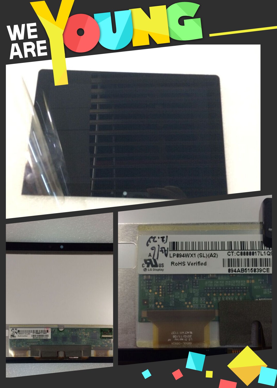 New Sony Tablet S LP094WX1 SLA1 SLA2 SGP111 assembly screen