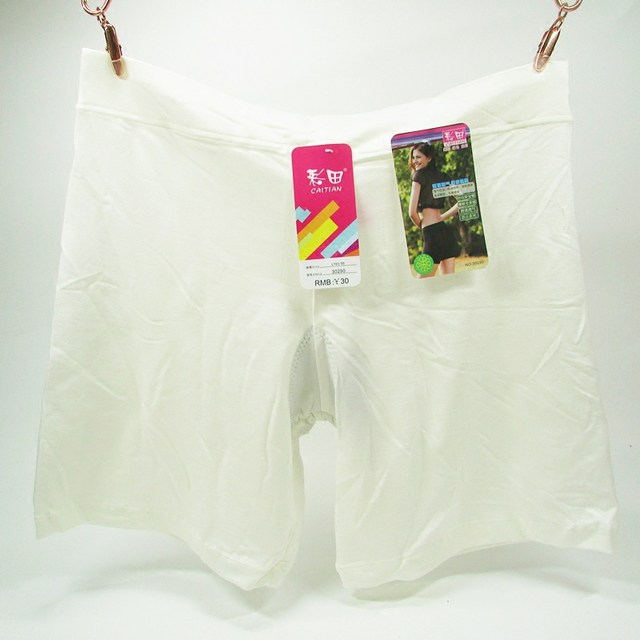 Caitian Underwear Women's High Waist 30290 Modal Solid Color leggings Anti-Exposed Safety Pants Tummy Control ຊຸດຊັ້ນໃນຂອງແມ່ຍິງ