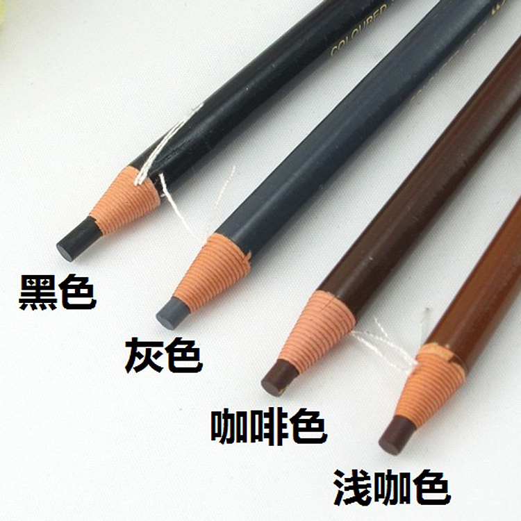 拉线式眉笔 鸭嘴眉笔 眉粉 硬芯 防水 不掉色