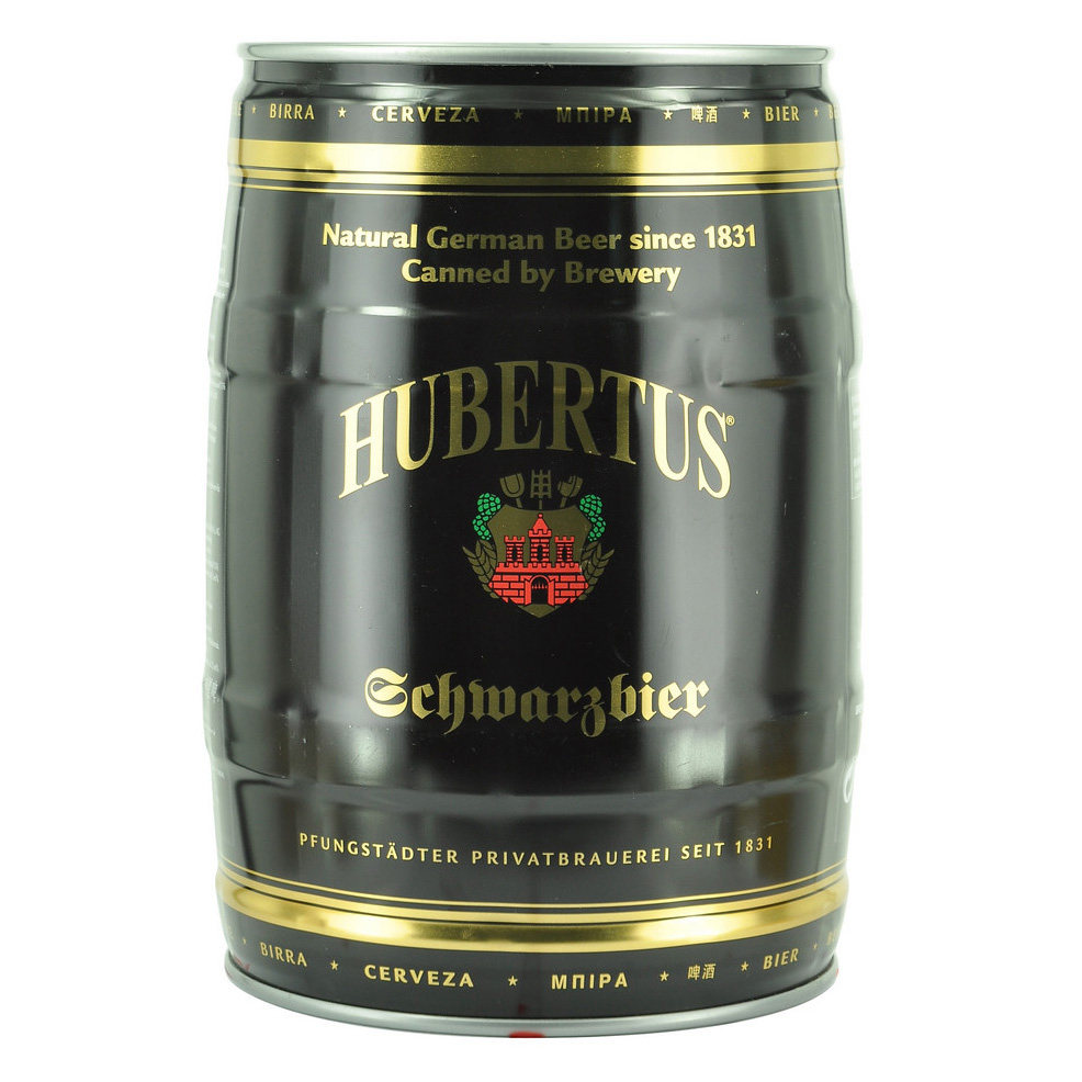 【天猫超市】德国进口啤酒HUBERTUS狩猎神黑啤酒5L/桶大桶装