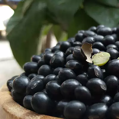 Green heart Black Bean soybean milk farm self-produced fresh northeast Wufa Green kernel small black bean grain 2kg 25