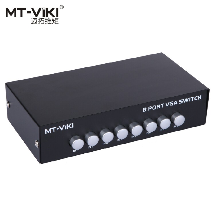 Eight-in-one VGA film switcher Eight hosts share a display Maio MT-15 -8H
