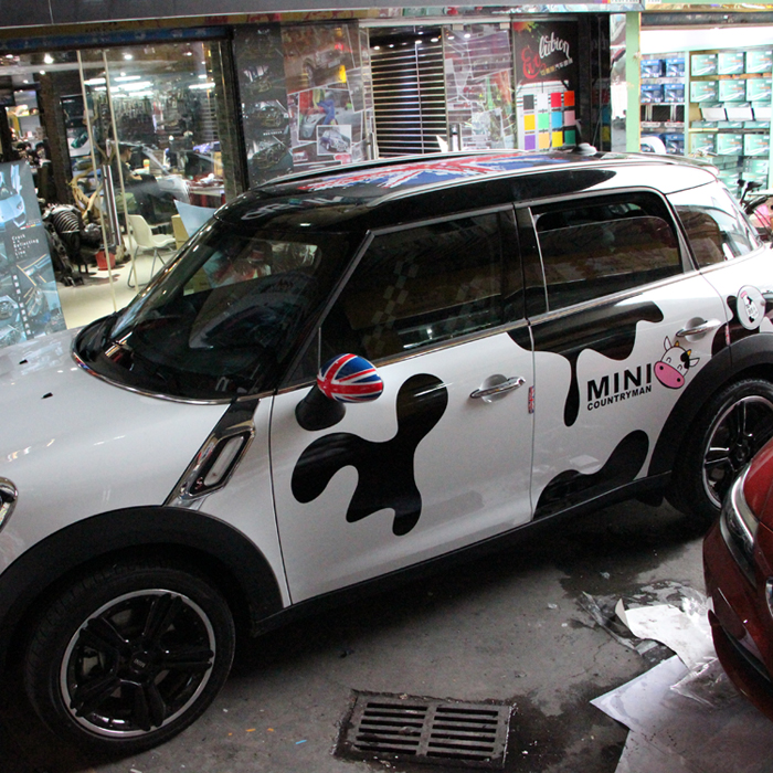 宝马MINI COUNTRYMAN PACEMAN贴纸 R60 R61乡下人拉花车贴 奶牛版