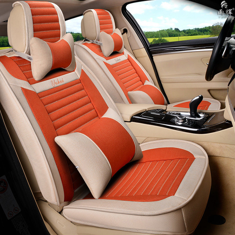 野马F10 野马F12 野马F16野马T70汽车坐垫亚麻全包围四季通用新