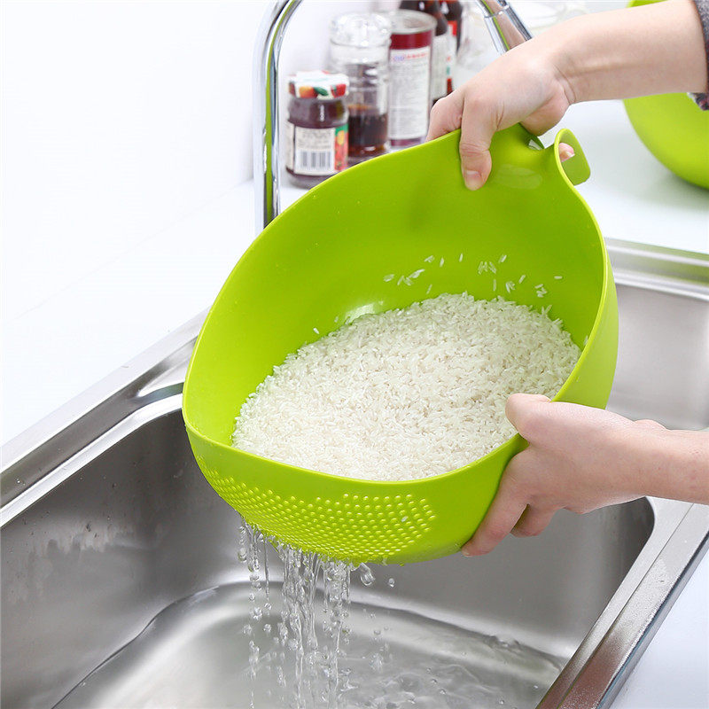【天猫超市】Haixin海兴沥水篮淘米器洗米筛洗菜篮滤水盆加厚大号