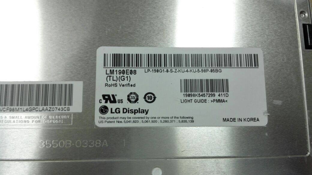 LM190E08-TLGE LM190E08-TLGE TLG1 TLGD19 TLGD19 LG4 light screen 4: 3 positive screen LM190E09-SLA1
