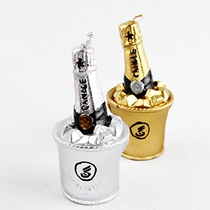 Cold beer bottle Smoke-free candle European style Creative surprise Champagne Beer Bar Party Holiday birthday candle