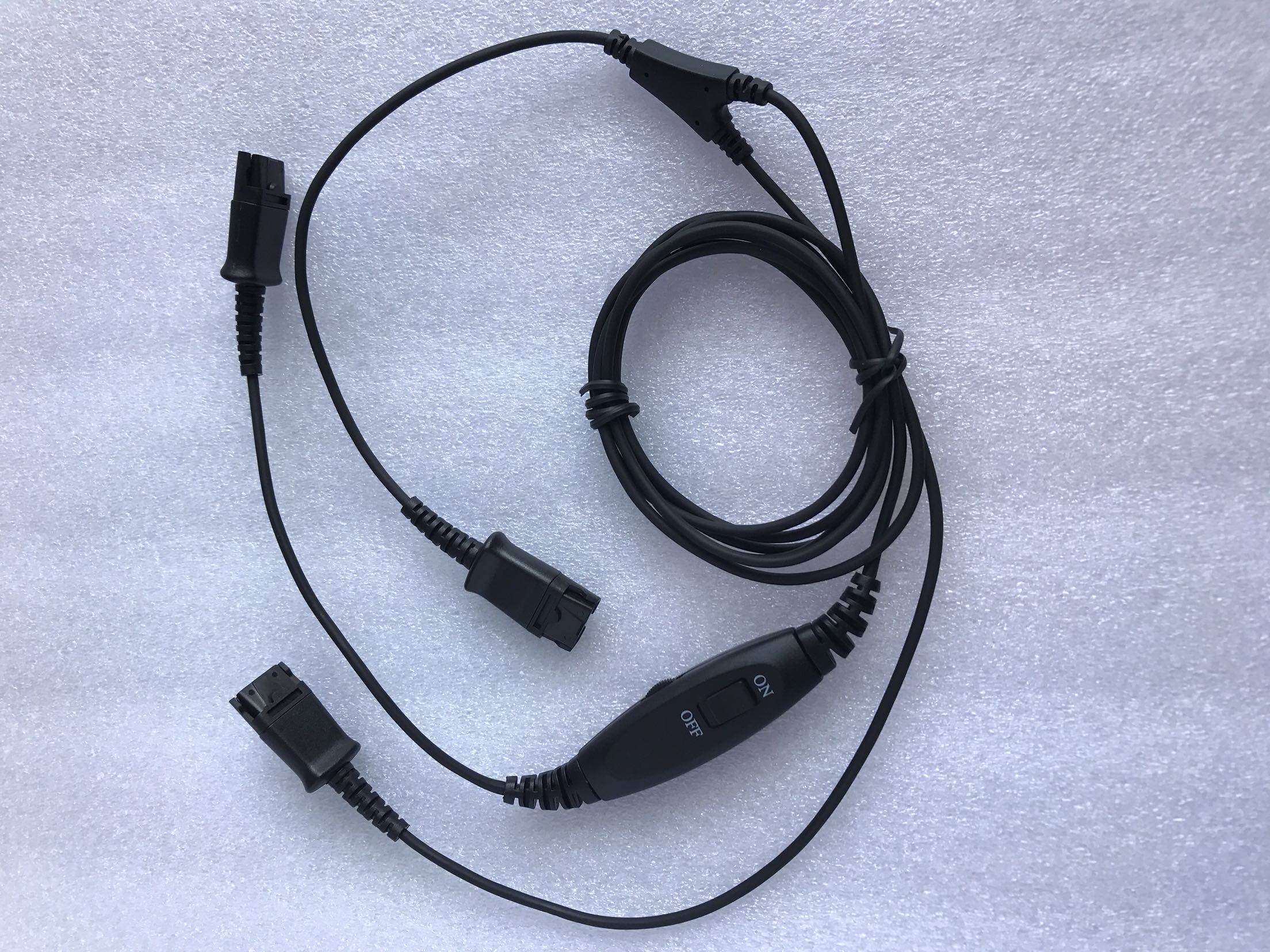 Plantronics headset special training line Phone headset follow-up line one point two customer service phone headset QD line