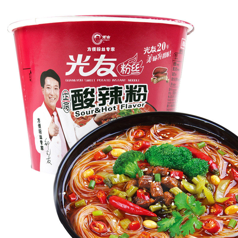 【天猫超市】光友方便粉丝 正宗酸辣粉碗装105g 速食快餐品