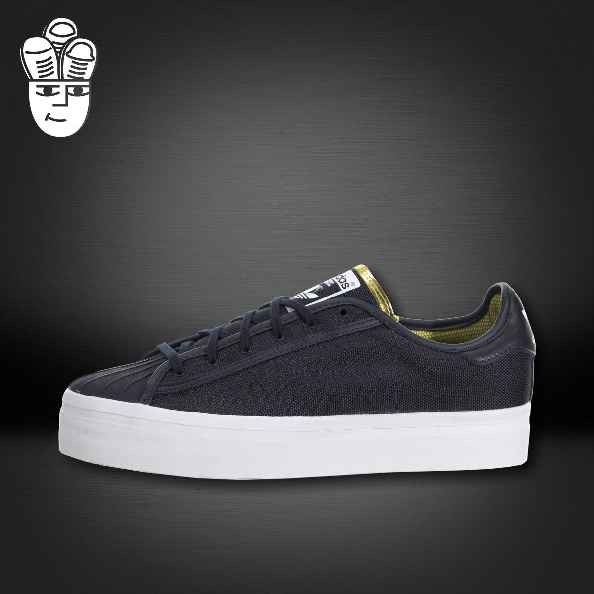 Adidas Superstar Rize 三叶草女鞋 时尚贝壳头帆布鞋 运动休闲鞋