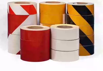 Black and yellow reflective warning tape red and white reflective patch reflective tape reflective film 5CM arrow warning tape