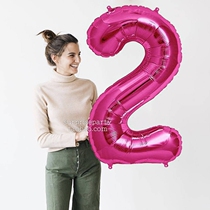 40 inch digital aluminum film birthday decoration pink blue letter large helium balloon baby year old arrangement aluminum foil balloon