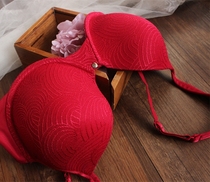 European and American glossy big code Full cups Sexy bra fixed double shoulder strap female bra No trace Metropolitan pure color lingerie