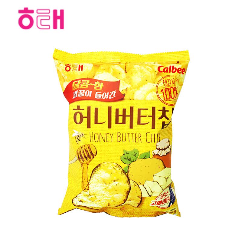 韩国直邮海太calbee人气蜂蜜黄油薯片120g 大包装 零食
