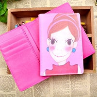 Hộ chiếu tài liệu túi Hàn Quốc dễ thương sáng tạo giữ vé lưu trữ bìa phim hoạt hình giả da trường hợp du lịch gói hộ chiếu túi đựng giấy tờ xe máy