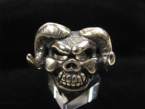 American independent handmade silver jewelry brand TRAVIS WALKER 2009 hell devil skeleton ring