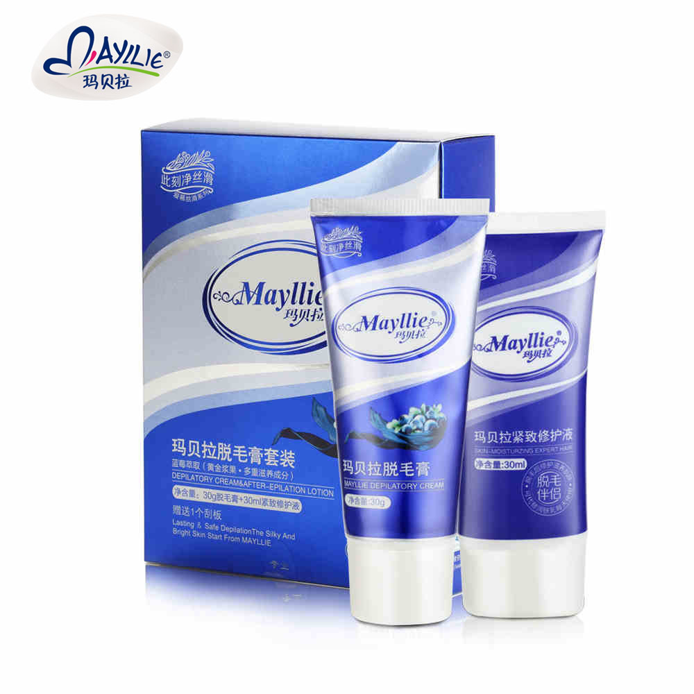 mayllie/玛贝拉脱毛膏套装 脱腋下腋毛腿毛全身男女士专用正品