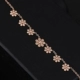 Những mẫu cúc nhỏ của Nhật Bản và Hàn Quốc cùng mạ vàng hồng 18k 7 hoa cúc bằng thép titan vòng chân nữ trang sức hoang dã thời trang vòng đeo chân Vòng chân