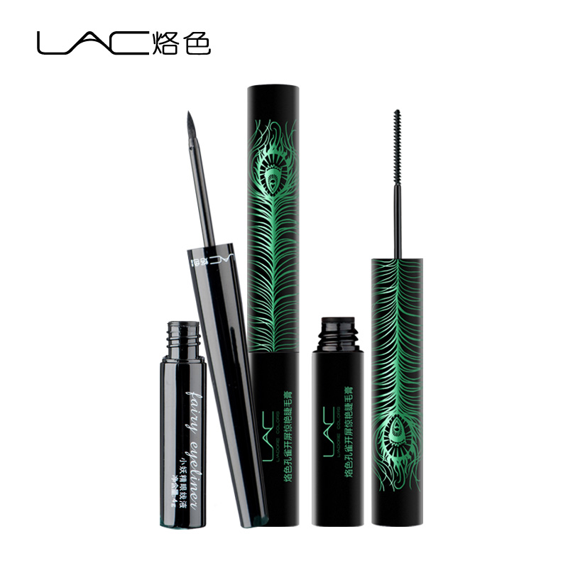 LAC/烙色刮目相看礼盒，小妖精眼线液*1支、孔雀开屏睫毛膏*1支
