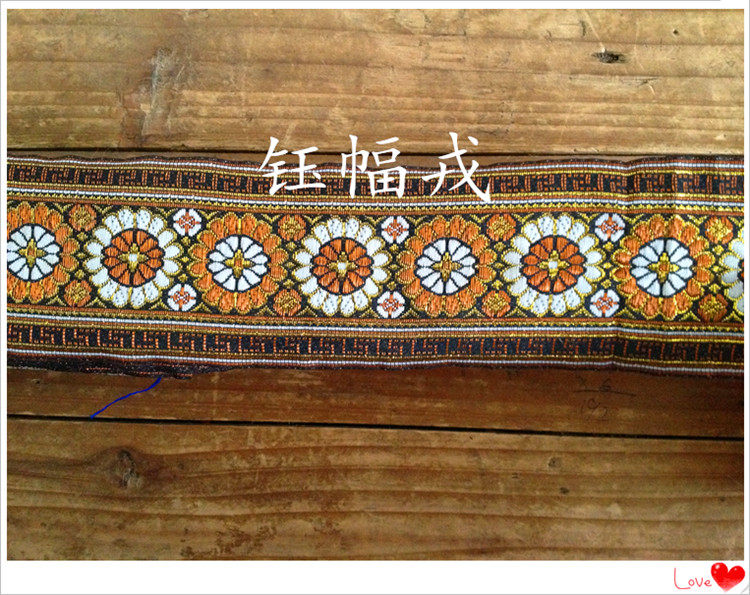 Fancy lace jacquard weave bandwidth 6 3CM Most dazzling minority wind DIY accessories Accessories Clothing Accessories Accessories Accessories