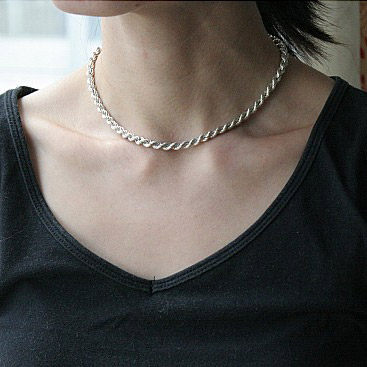 Western antique jewelry vintage silver jewelry UK 1979 925 sterling silver necklace 17 45g full standard