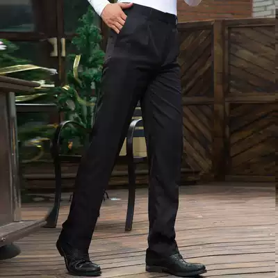 Fengming men's trousers straight pants men's pants Korean casual black work pants pants pants men's 400g