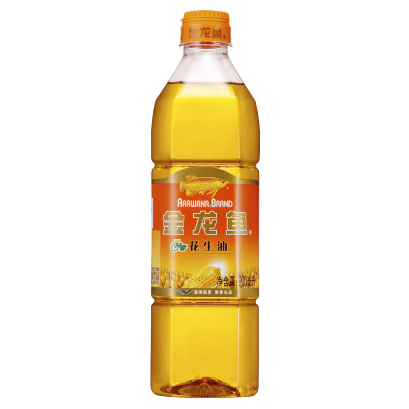 【天猫超市】金龙鱼特香花生油900ml/桶 浓香花生金黄食用油