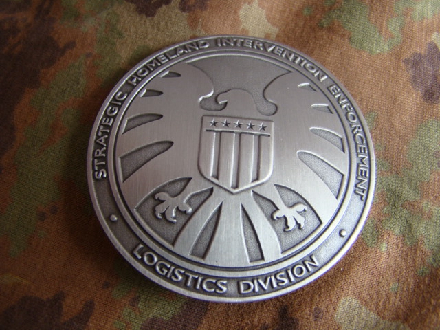 Agents of SHIELD Badge Metal Badge Avengers Alliance Badge Pure Bronze