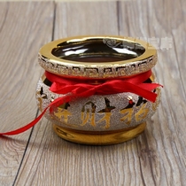 Golden Sand Bronze Golden Strokes of Treasure Porcelain Imitation Bronze Incense Stove Incense Stick of the Gongkuanyu Guanyin for the Fragrant Sand