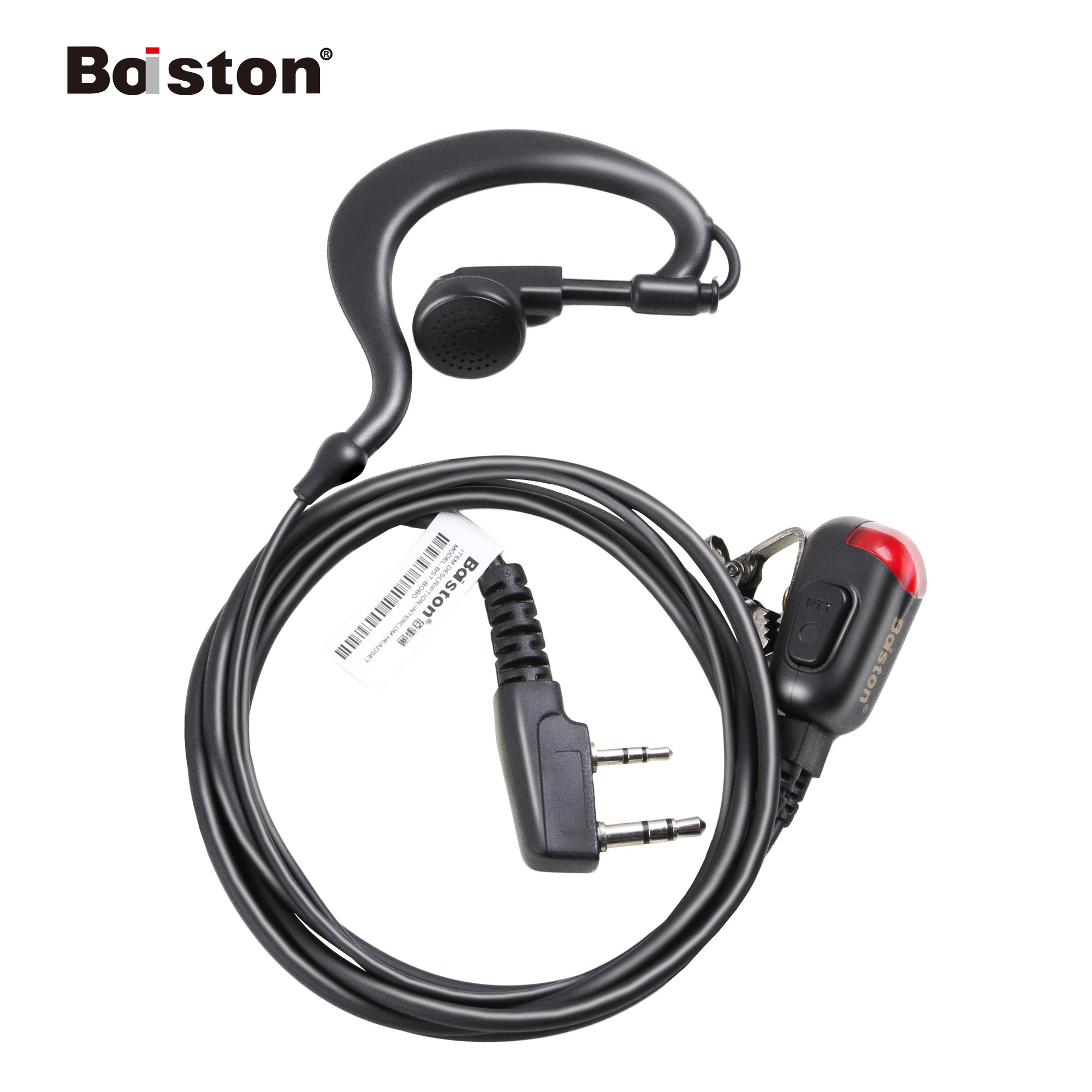 baiston Intercom headset cable Walkie-talkie headset K head Universal small ear headset cable accessories