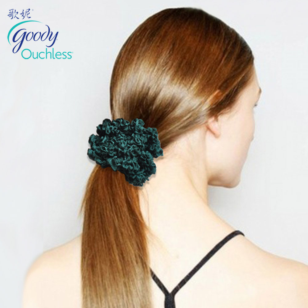 新款进口美国Goody歌妮发饰发圈 丝带编织发圈 头花 高质量3个装