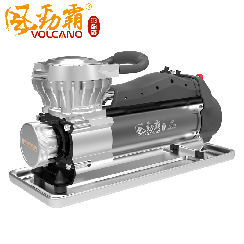风劲霸T800重载型车载充气泵 车用大功率12v便携式汽车轮胎打气泵
