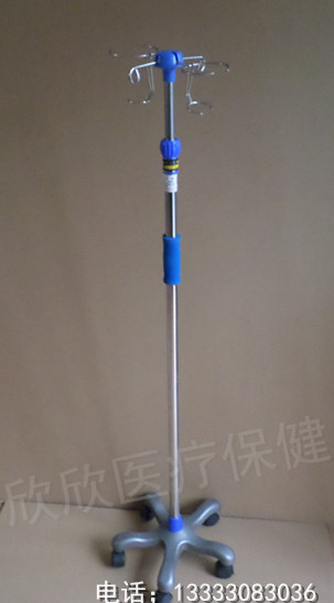 医院输液架不锈钢移动式吊瓶架落地吊杆挂钩架家用立式透析点滴架