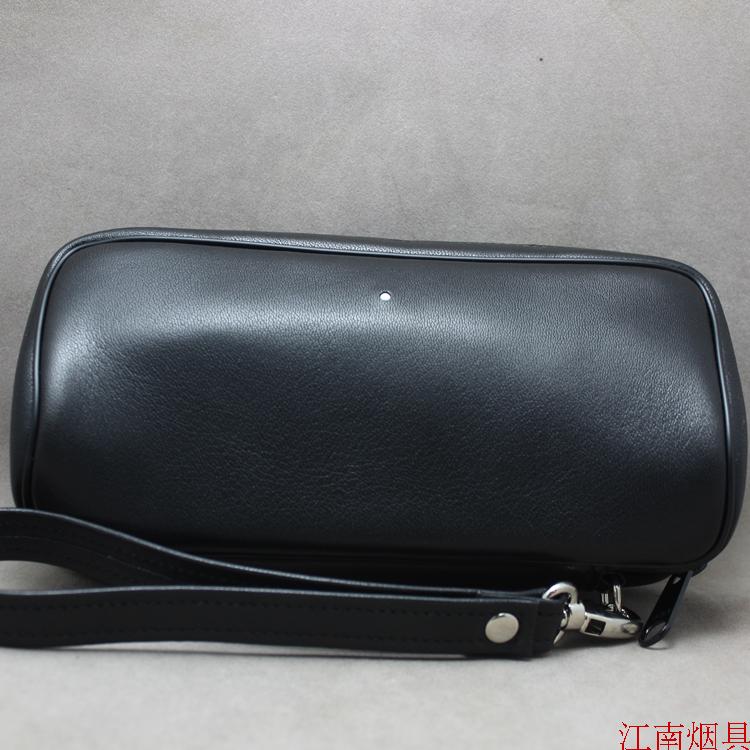 UK Dunhill Denghill Road PA2018 genuine leather smoke bucket bag Two-bucket bag with cut tobacco bag-Taobao