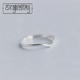 Câu chuyện bạc thiết kế ban đầu 925 sterling bạc nhẫn đơn giản hình chữ V vòng đuôi nữ mở vòng điều chỉnh phụ kiện nhẫn kim cương pnj Nhẫn