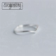 Câu chuyện bạc thiết kế ban đầu 925 sterling bạc nhẫn đơn giản hình chữ V vòng đuôi nữ mở vòng điều chỉnh phụ kiện nhẫn bạc Nhẫn