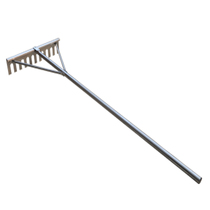 New flat sand rake with tooth flat sand machine track and field race Pushsand Tool Aluminum Alloy Scraped Harrowing Manufacturer Direct