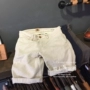 Quần lửng dày hạt tre dày quần soóc nam Ami 咔叽 quần cotton lanh cotton năm quần mùa hè - Quần short quần tây nam
