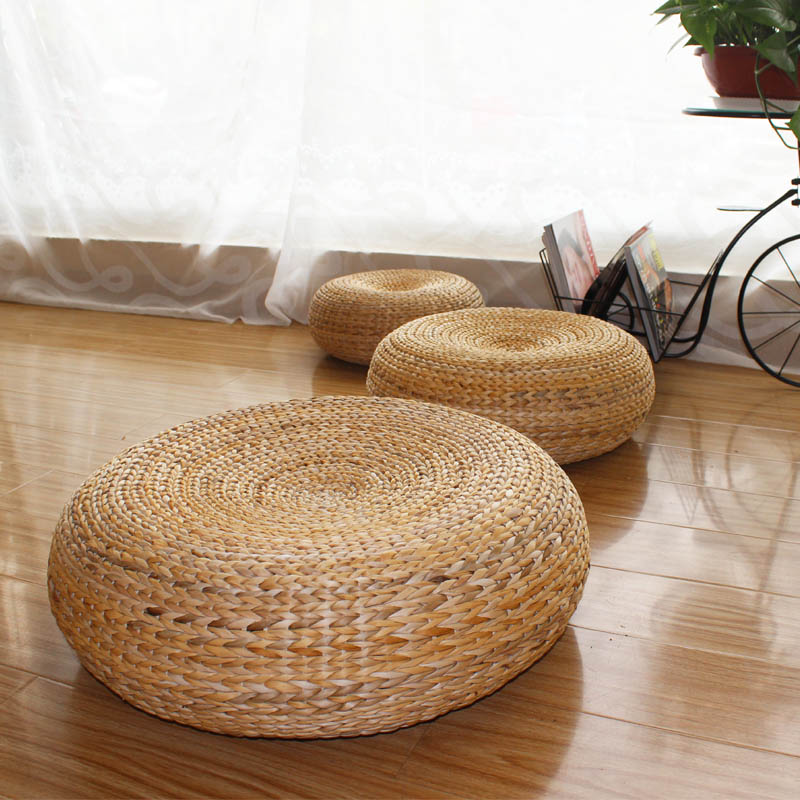 Nordic IKEA Wind Van Anaci Zen Bushel Mat Thickened Grass Weaving Steel Ring Yoga Mat Sit Mound Special Price