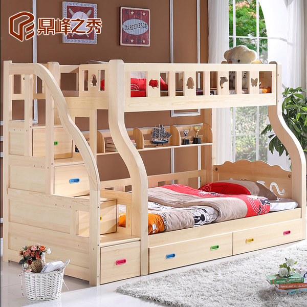 鼎峰之秀 实木多功能子母床 优惠券折后￥1980包邮（￥2080-100）送货入户并安装