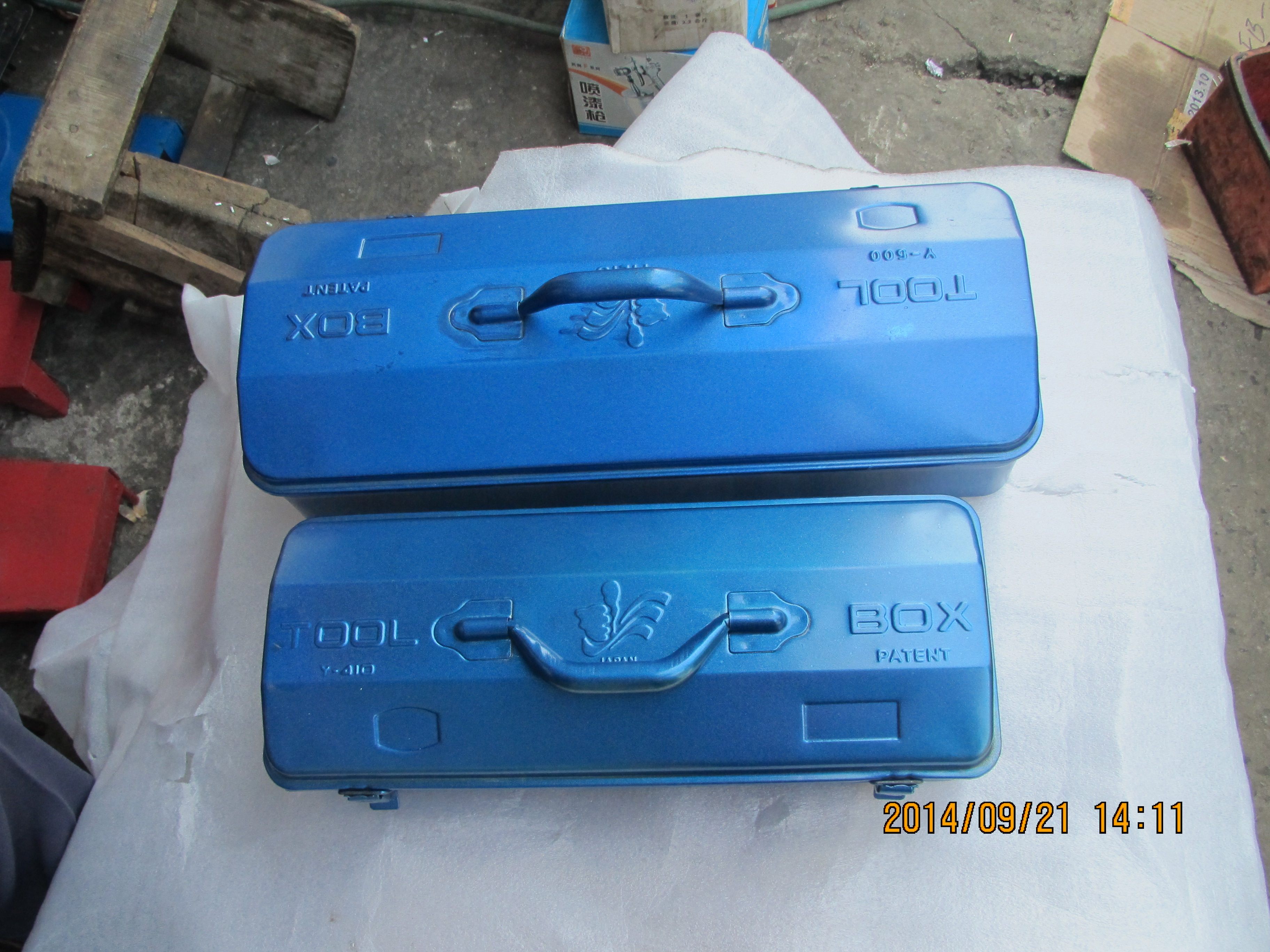 Large and small toolbox Imported from Japan iron storage toolbox