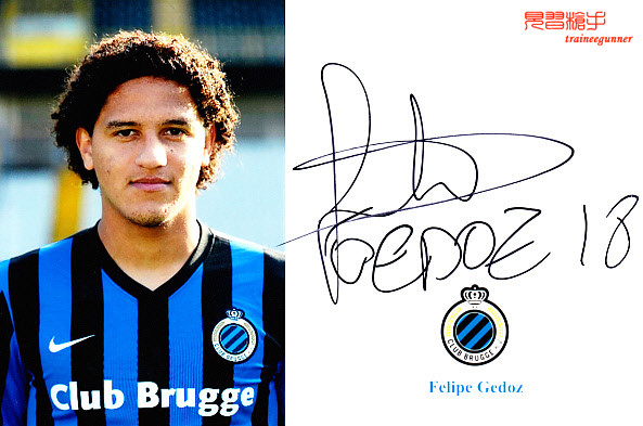 Brazil's Olympic team member Felipe Zhedoz pro-pen signature photo IP Signature B