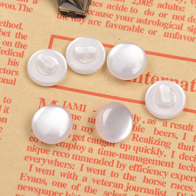 Copper pea small, high-quality semi-transparent resin mushroom button coat sweater children's clothing button shirt button 11MM