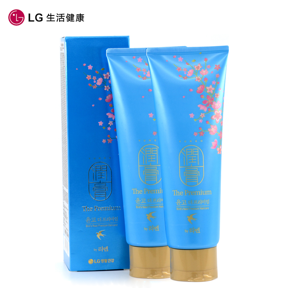 【天猫超市】韩国进口LG睿嫣润膏水凝养护燕窝洗发水250ml*2套装