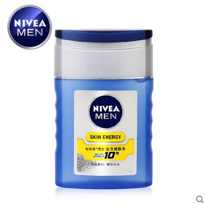 Nivea/妮维雅男士活力劲肤水125ml 爽肤水 补水保湿滋润 收缩毛孔