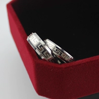 Cặp đôi bằng thép không phai phong cách titan đôi nam nữ đơn giản mẫu Great Wall to ring ring hot sale - Nhẫn mẫu nhẫn nam đẹp