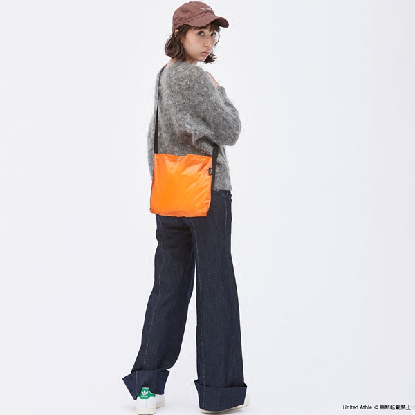 Japan United Athle Nylon Breakout and Rain - Prevention Side Backpack Small Shoulder Pack Japanese Style