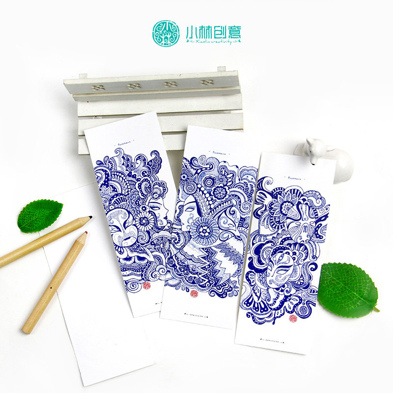 小林创意  脸谱映像(长书签书签)14x5cm  一个