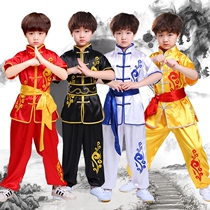 New martial suit embroidered Xiangyun male and female Tai Chi Long boxer South boxer Conqueror Childrens Competition Team Performance Conserve short sleeves